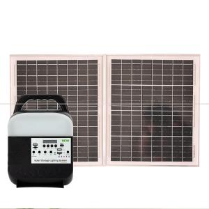 45W portátil LED del hogar del panel solar IP65 del ABS -20℃-60℃ la temperatura material ligera solar del funcionamiento central solar