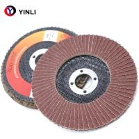 Sable rouge 60 Grit Aluminum Flap Disc 100mm pour le fonctionnement en métal