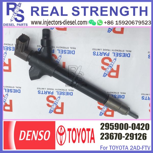 Общий инжектор дизельного топлива 295900-0420 Rial 23670-29126 2367029126 для Тойота Avensis Rav4 2AD-FTV