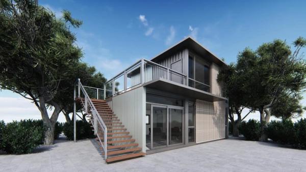 BOX SPACE 20ft 40ft Green Garden Buildings Second Hand Container House Mobile Expandable Prefab House Ready Made