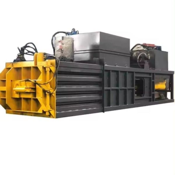 Waste Tray Compress Machine Plastic Rubber Horizontal Baler Machine Recycling Solution