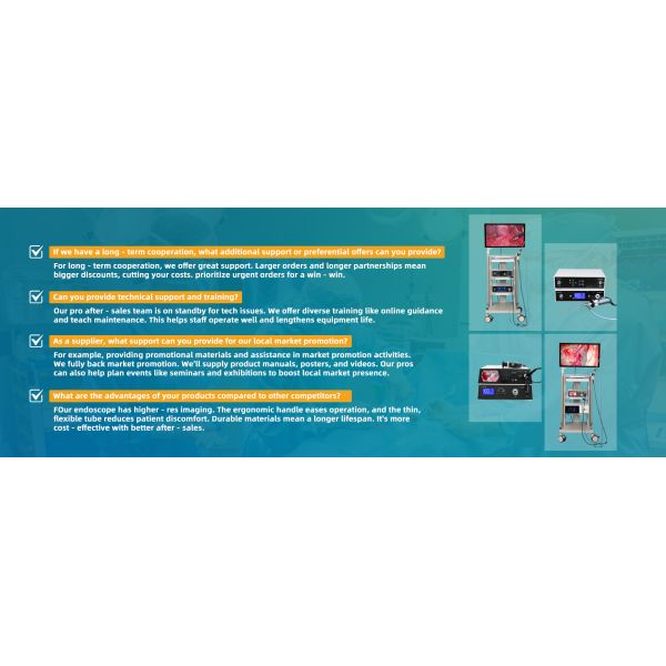 All in One Rigid and Flexible Endoscopy Camera TU-15LSD1E HDMI/SDI/CVBS/VGA/DVI Output Interface and Built-in Light Source