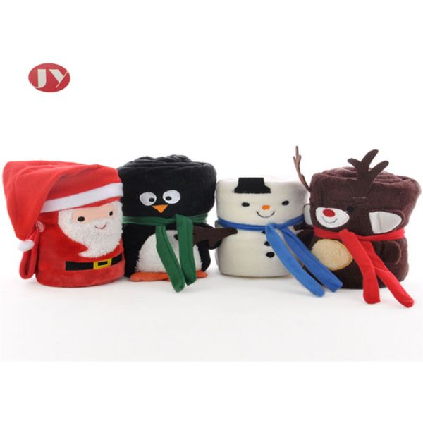 Optional Pattern Organic Swaddle Blankets , Swaddle Animal Blanket Smooth Flannel Fleece Plush