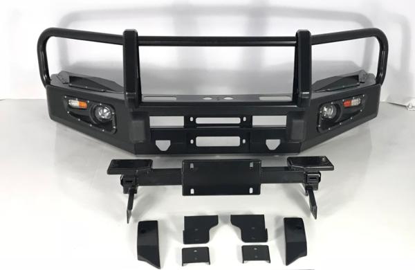 LED Light and Winch Mounting Tray Plate Front Bumper for Toyota Hilux D-Ring Included
