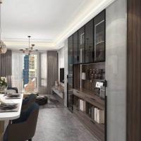 Fabricante Fabricante Custom 60 Inch Walnut TV Unit Stand Cabinets montados