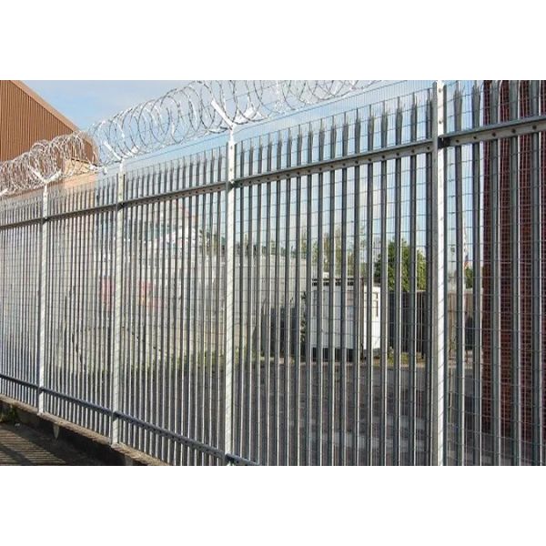 Порошно-покрытый трубчатый стальной забор Палсада Стальный забор 65*2,0 мм