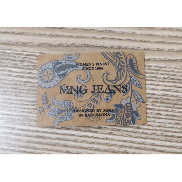 Sew On Clothing PU Leather Patches Garment Labels Embossed Logo