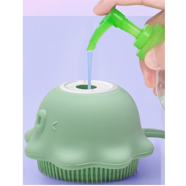 Antibacterial Baby Silicone Products Soft Soap Storage Shower Body Scrubber