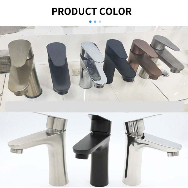 SONSILL Stainless Steel Single-Hole Faucet with 7.8 In. Spout Height for Kitchen and Bathroom