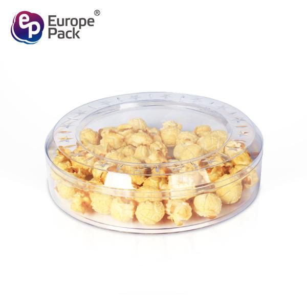 Hard Plastic Biscuit Candy Packaging Box Rectangular Clear Plastic Cracker Box