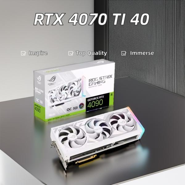 Nueva llegada de la serie 40 RTX 4070 Ti GPU de juegos 24GB N Vidia RTX 4070 con memoria de video GDDR6 Laptop de escritorio Estación de trabajo