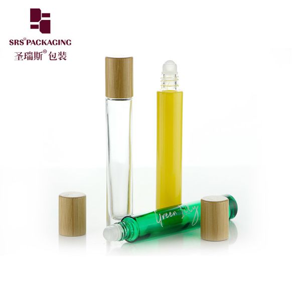 Customized 10ml Thick Glass Roll On Bottle with Screw Cap for Essential Oil and Perfume