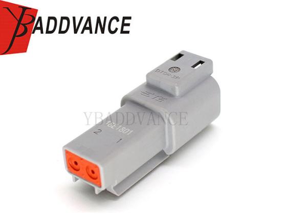 2 Hole Deutsch Te Connectivity Rectangular Housing Connector DT04-2P