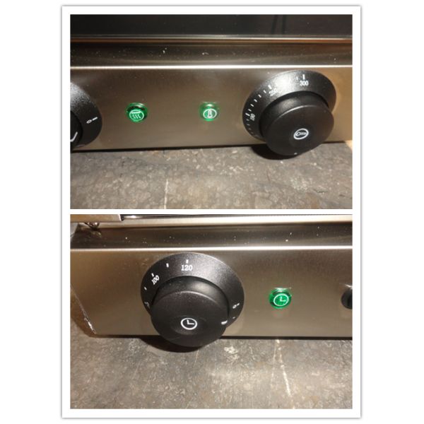 Electric Commercial Baking Ovens , Countertop Double Convection Oven Hot Air Ventilation