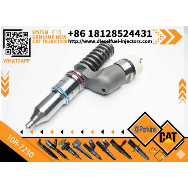 Fuel Injector 291-5911 10R-7230 CA2915911 Fits For Caterpillar CAT Tractor 631K 637K 657G Engine C18 C15
