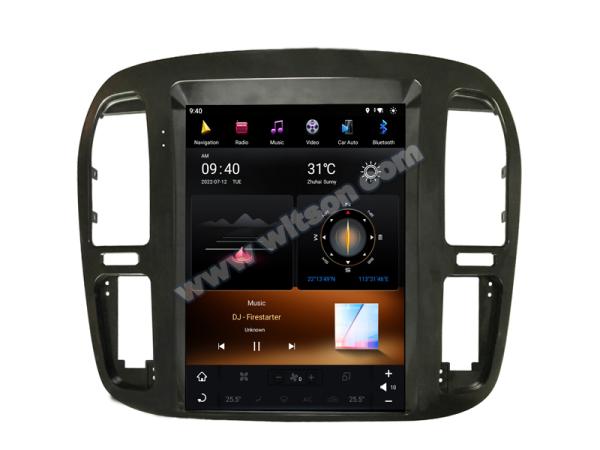 12.1 Screen Tesla Vertical Android Screen For Toyota Land Cruiser 100 LC100 Lexus LX470 1998-20022 Car Multimedia Stereo GPS Carplay Player