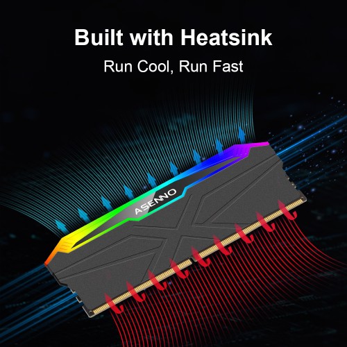 ASENNO RH54 DDR5 Memory Heat Sink with RGB Series