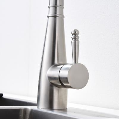 Cabeça de pulverizador dupla do modo do Gooseneck alto de aço inoxidável contínuo do torneira da cozinha do arco