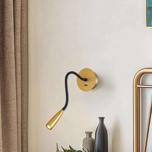 led wall lights switch light lighting for room bedside Study room night flexible wall light （WH-OR-130)