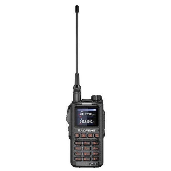 Baofeng UV-18H NOAA GPS Handheld Radio with 10 Days Battery Life Walkie Talkie for Outdoor Use