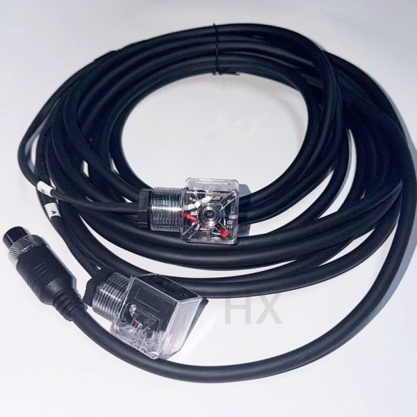 Support Custom Wiring Harness for Farm Machinery, M12 1-to-2 Splitter Cable for DIN Standard Actuators.