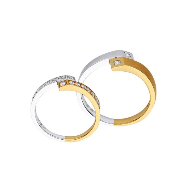 Daily Wearing Any Occasion size 9.5g Customised Couple Ring