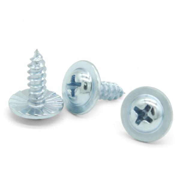 DIN968 Zinc Treatment Cross Pan Head With Washer Self-tapping Screws