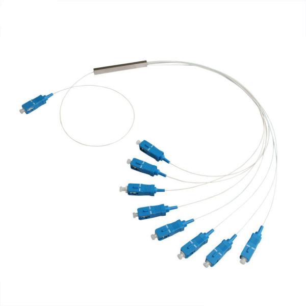 Single Mode Fiber PLC Splitter 1 X 2 / 4 / 16 SC / APC Coupler  0.9 Um