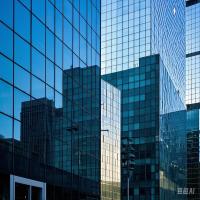 Powder Coating Double Glazed Prefabricated Glass Facade for Superior Sound Insulation