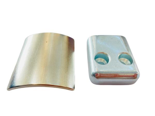 Strong Suction Neodymium Magnet Ring Cylinder Treble Steel 100mm For Motor