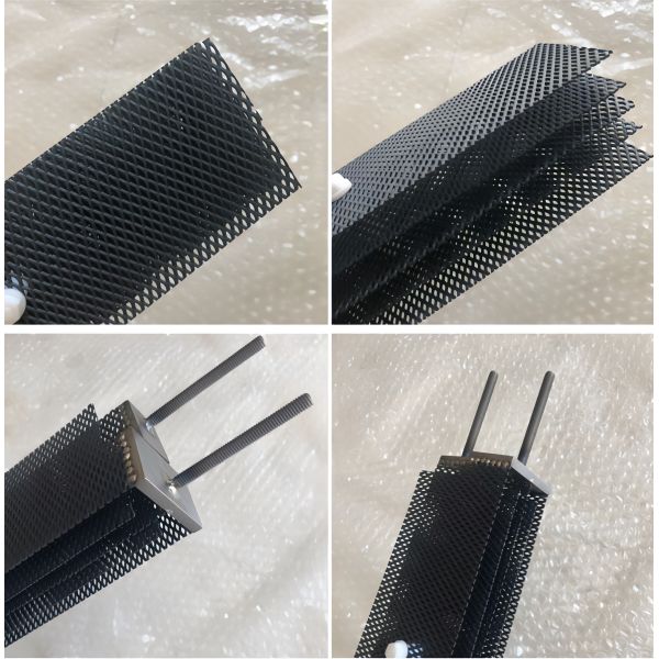 Electrode Anode Titanium Strech Diamond Mesh