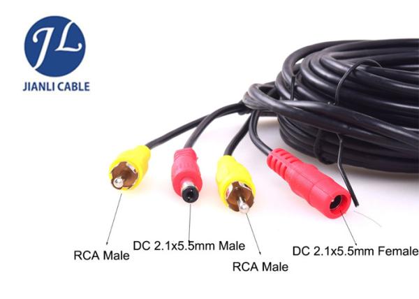 6M RCA Video Cable For Car Rear View Backup Camera Bus Truck Caravan 12V-24V
