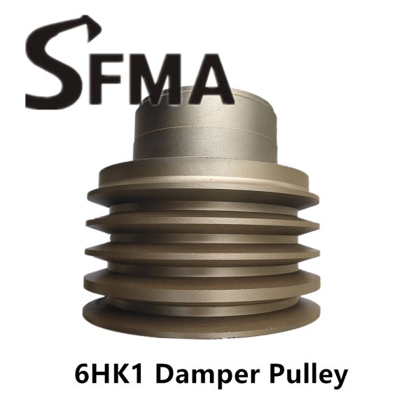 Digger Excavator 4 Groove 6HK1 Damper Engine Fan Pulley
