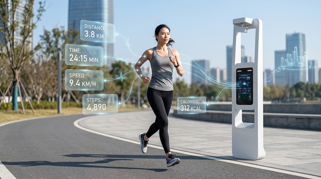 Smart Running Track System with AI Face Recognition