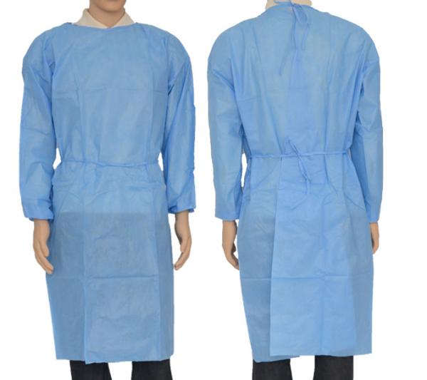Waterproof Disposable Barrier Gowns Knitted Cuff Disposable Operating Gowns
