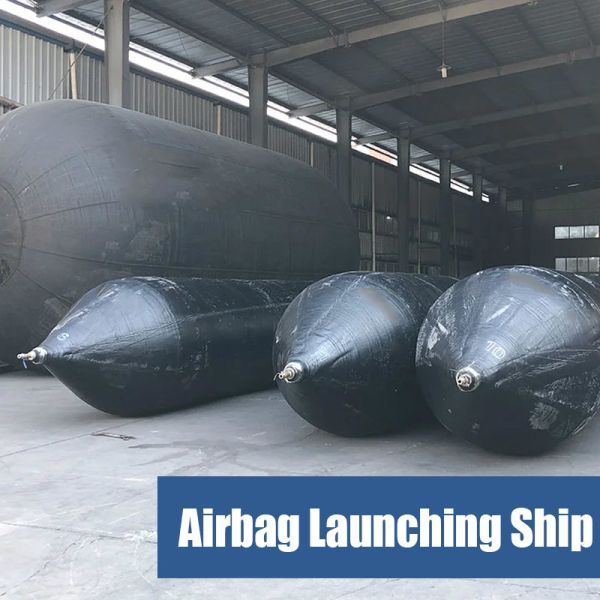 1.8m×15m Inflatable Ship Airbags Steel Cord Reinforcement Automatic Pressure Balancing
