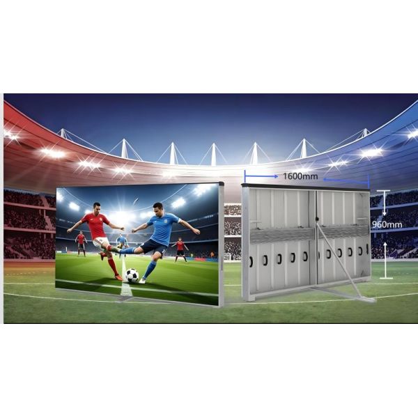 Outdoor P4 P5 P6.67 P8 P10 Stadium Perimeter LED Screen 1600*960 mm Advertising Wall LED Display Panels