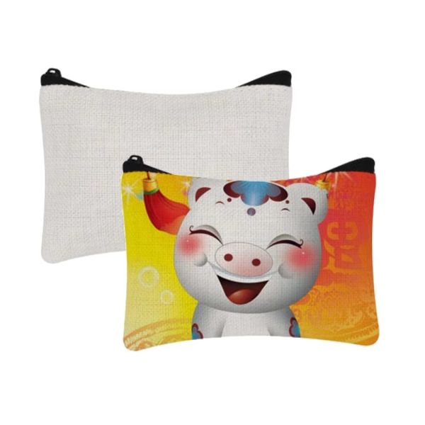 Mini Linen Sublimation Coin Purse Penny Bag 10X15CM Blanks Hand Purse