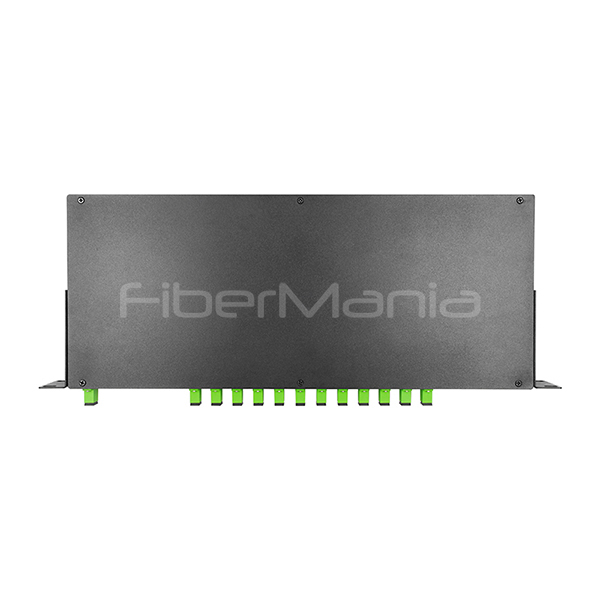 1x12 PLC Splitter с загруженными разъемами SC APC и адаптерами