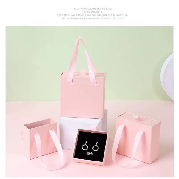 Украшения логотипа фольги серебра золота бумажные упаковывая сползающ коробку 9x9x3.4cm ящика 8x8x3.2cm