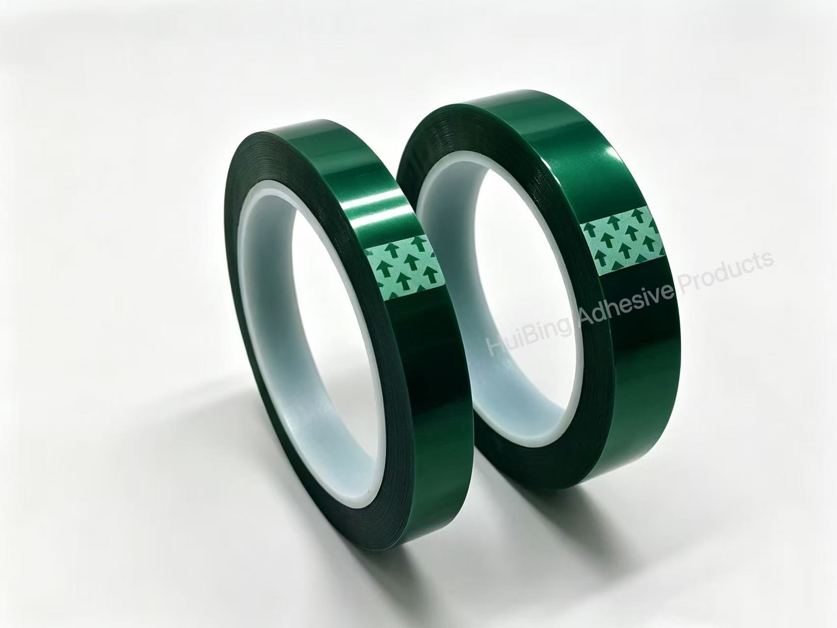 55μm Green PET Silicone Tape with 180℃ Heat Resistance and Residue-Free Peeling for Electronics Protection