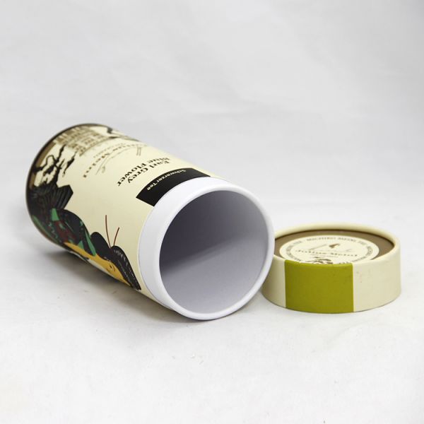 Food Grade Classic Cardboard Tube Paper Cans Packaging for Tea Fruit Tea and Coffee