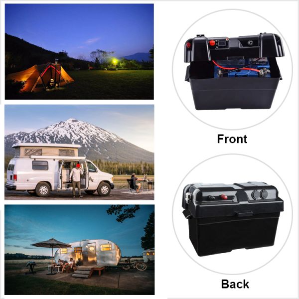 на открытом воздухе водоустойчивый батарейный шкаф 12V для морских автомобильных туриста шлюпки RV и трейлера перемещения