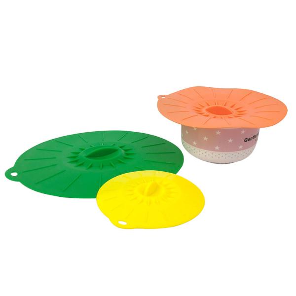 Dishwasher Safe Plastic Alternative Item Food Grade Pure BPA Free Microwavable Silicone Pot Bowl Sealing Lids for Food Storage