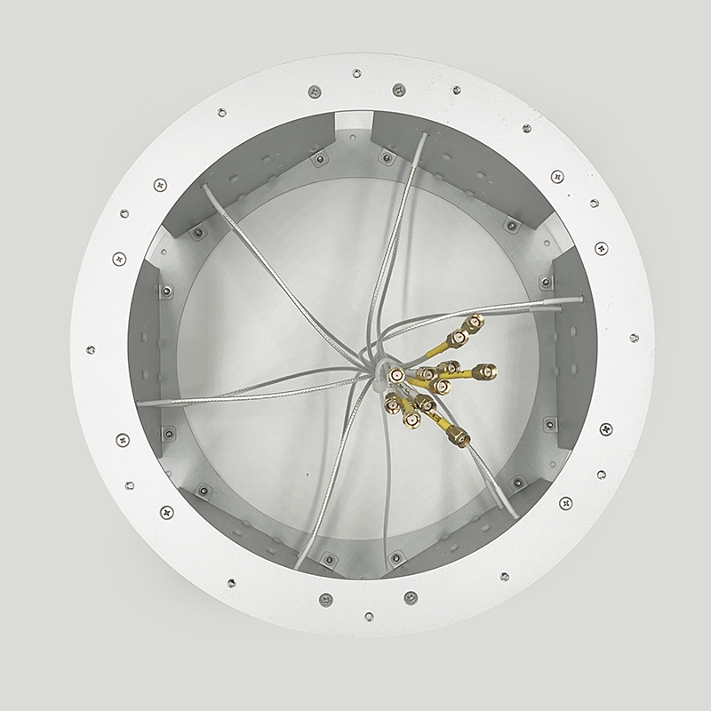 2.4G 5.8G 10dbi six-directional ring array directional antenna - airborne, vehicle-mounted, ground station suppression interference for unmanned aerial vehicles directional antenna φ291x200mm