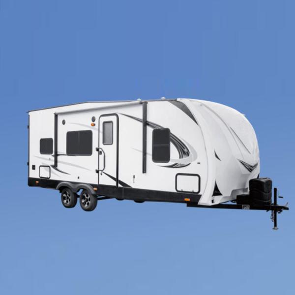 Fibra de vidro completamente fechado Shell Travel Trailer do reboque do curso da fibra de vidro de 4 estações 32 polegadas
