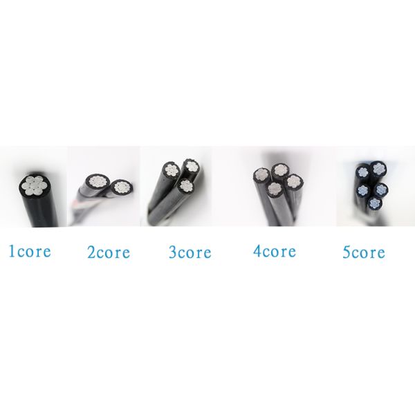 Aerial Bundled Cable Power Aluminum Conductor XLPE Insulated 0.6kv / 1kv