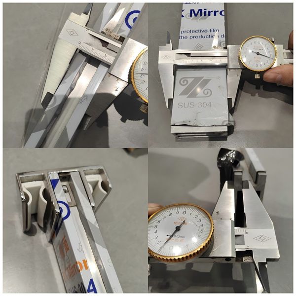 Waterproof Glass Sliding Door Fittings Scratch Resistant Shower Door Runners