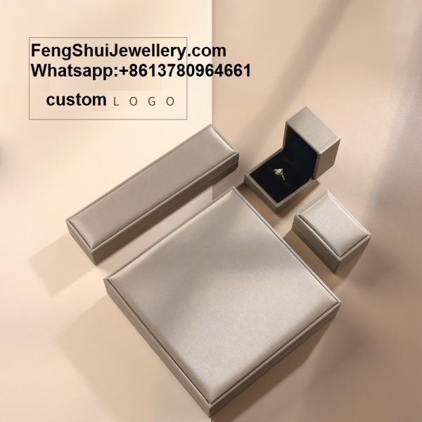 High-End PU Brushed Jewelry Box, Ring Jewelry Box, High-End Storage Box,