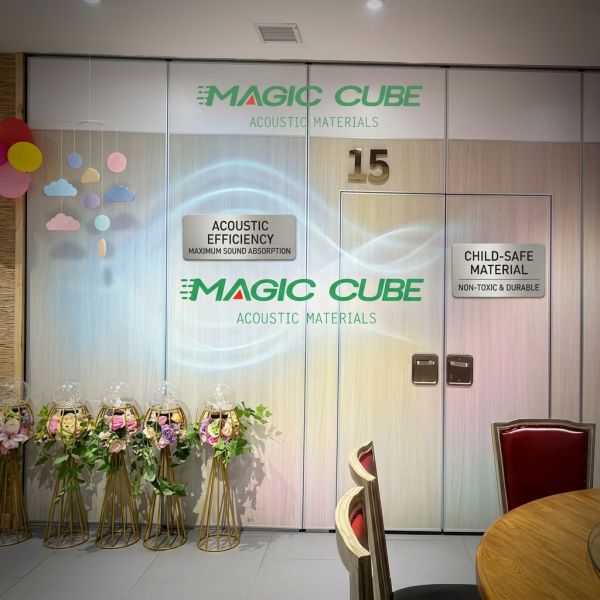 Polyester Fiber Acoustic Panel 600x1200mm 24mm Sound Absorbing Wall Board for Kindergarten Interior Decoration